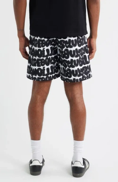 Billionaire Boys Club Bb Bubble Nylon Drawstring Shorts In Black