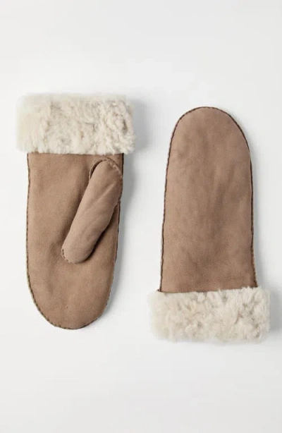 Brunello Cucinelli Fuzzy Shearling Mittens