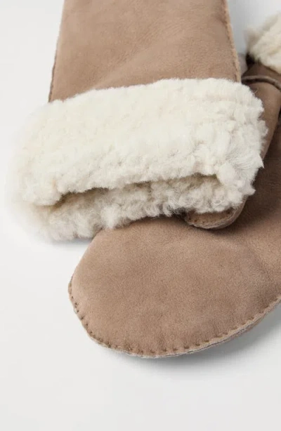 Brunello Cucinelli Fuzzy Shearling Mittens