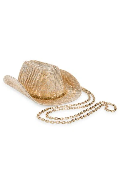 Judith Leiber Couture Cowboy Hat Crystal Embellished Clutch