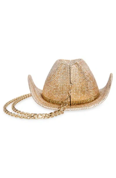 Judith Leiber Couture Cowboy Hat Crystal Embellished Clutch