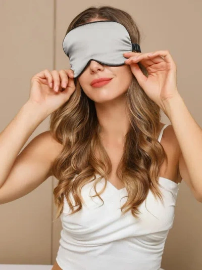Silksilky 2 Pcs Silk Elastic Band Sleep Eye Mask Set