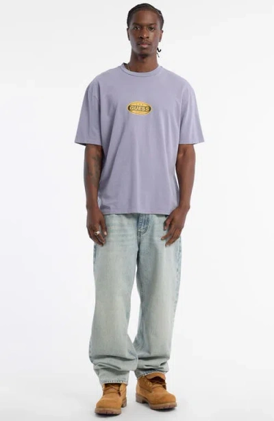 Guess Originals Striker Oversize Graphic T-shirt In Purple