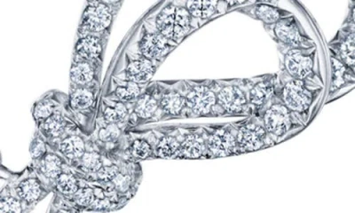 Kwiat Diamond Ribbon Bow Pendant Necklace