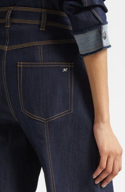 Cinq À Sept Madi Crop Wide Leg Jeans In Blue
