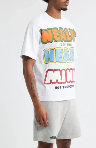 Billionaire Boys Club Wealth, Heart & Mind Crop Graphic T-shirt In Multi
