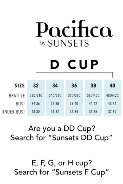 Pacifica By Sunsets Oceana Bikini Swimsuit Top