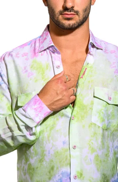 Maceoo Archimedes Resistance Contemporary Fit Button-up Shirt In Multi
