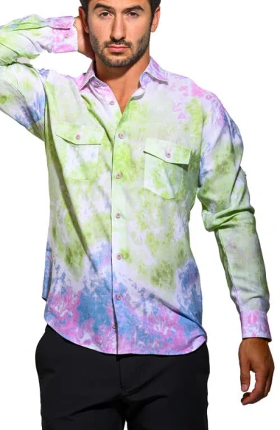 Maceoo Archimedes Resistance Contemporary Fit Button-up Shirt In Multi