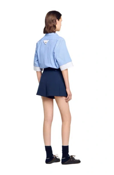 Sandro Tailored Pleated Shorts
