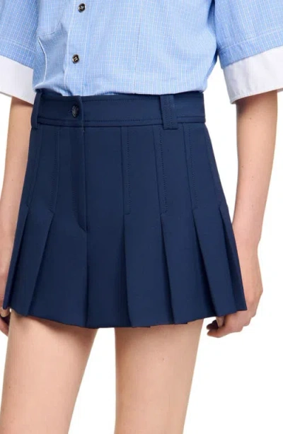 Sandro Tailored Pleated Shorts