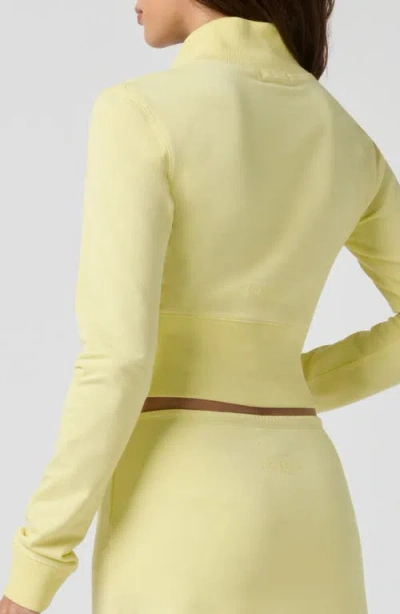 Florence By Mills Crop Stretch Cotton Blend Track Jacket