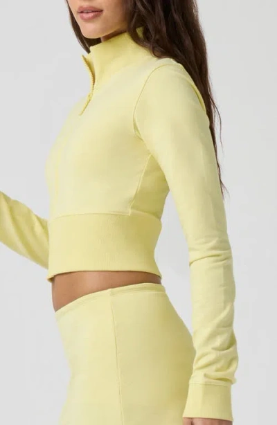 Florence By Mills Crop Stretch Cotton Blend Track Jacket
