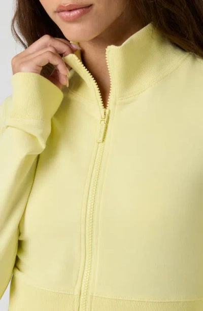 Florence By Mills Crop Stretch Cotton Blend Track Jacket