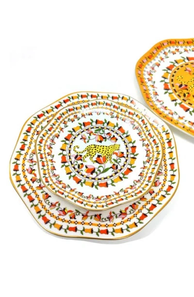 Jessie Zhao New York Tropical Love Bone China Plates, Set Of Three