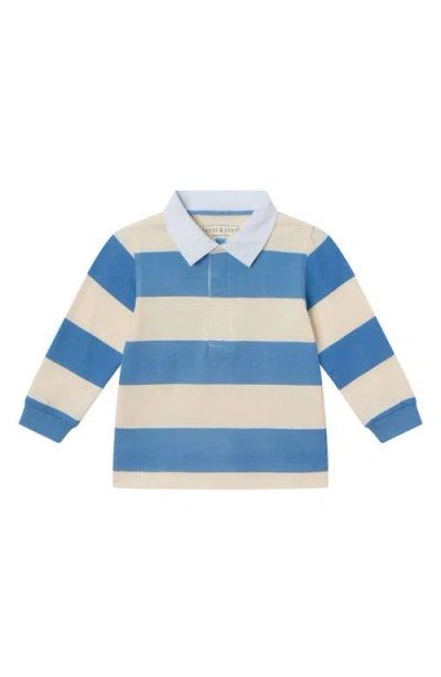 Andy & Evan Baby Boy's 2-piece Rugby Polo & Pique Pants Set In Blue