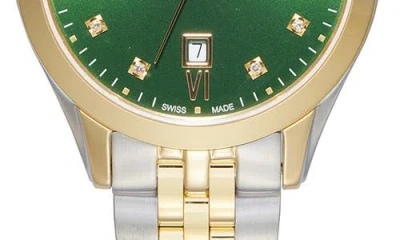 Balmain Classic R Diamond Two-tone Bracelet Watch, 30mm