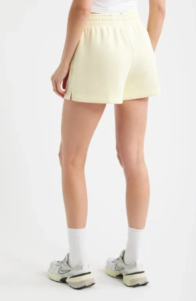 Nike Sportswear Phoenix Fleece Mid-rise 4-inch Shorts In Yellow