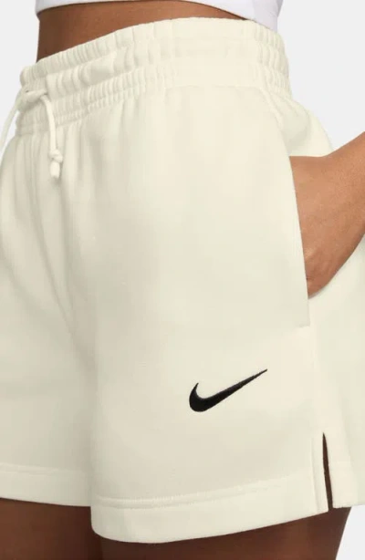 Nike Sportswear Phoenix Fleece Mid-rise 4-inch Shorts In Neutral