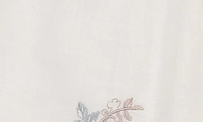 Maniere Manière Kids' Delicate Floral Cotton Blend Top & Bloomers Set In Neutral