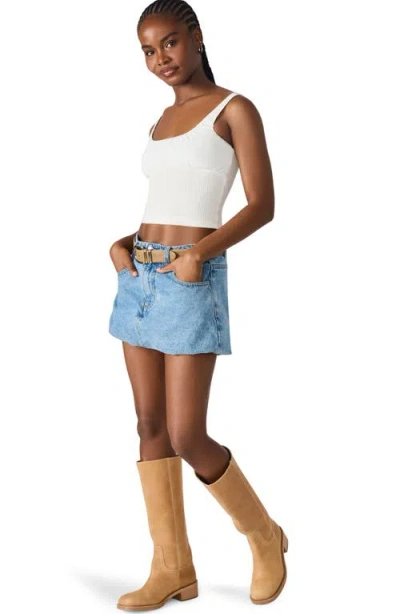 Steve Madden Luana Contrast Tank In White
