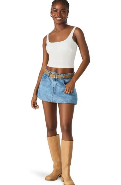 Steve Madden Luana Contrast Tank In White