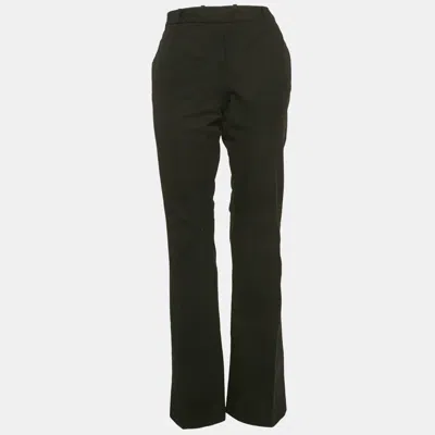 Pre-owned Joseph Black Gabardine Wide Leg New Rocket Trousers L