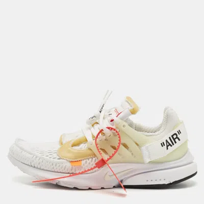 Pre-owned Off-white X Nike White Mesh Air Presto Sneakers Size 42.5
