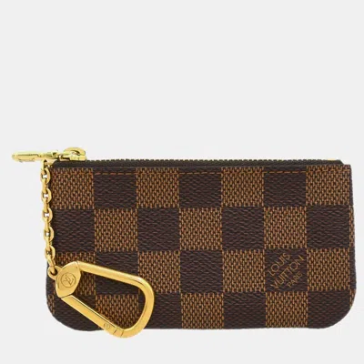 Pre-owned Louis Vuitton Damier Pochette Cles Coin Case Wallet Purse