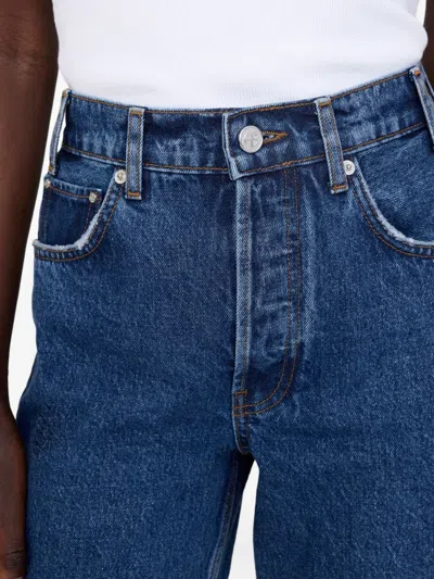 Anine Bing Denim Straight-leg Jeans In Blue