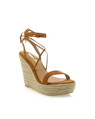 Billini Women's Sloane Wedge Heels In Tan Suede