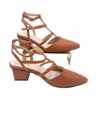All Black Women's Gladiator Block Heel Sandal In Brown