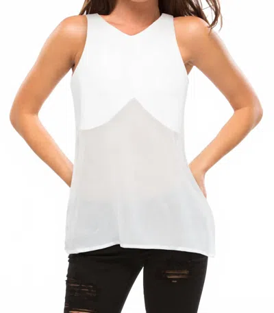 C/meo Collective Women's Sun And Moon Top In White In White