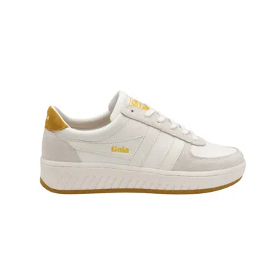 Gola Women's Grandslam '88 Sneakers Shoes In White & Light Caramel