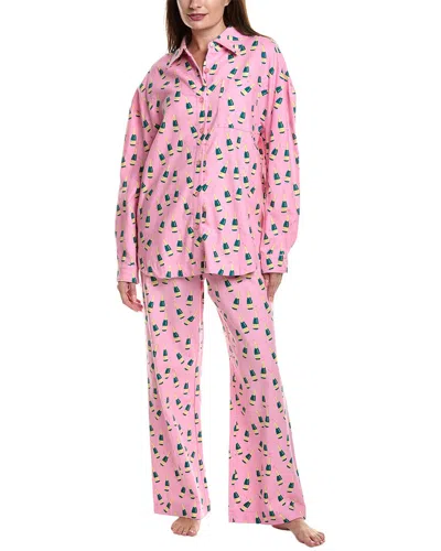 Honeydew 2pc Golden Hour Pajama Set In Pink