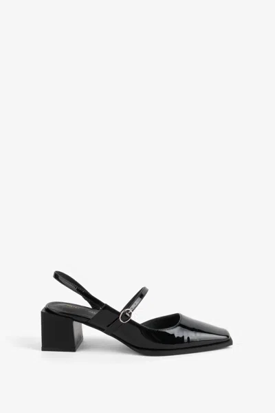 Intentionally Blank Women's Marche Slingback Vegan Mary Jane Sandals In Black