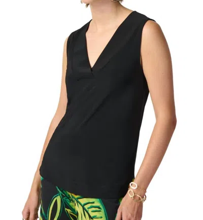 Joseph Ribkoff Silky Knit Sleeveless Top In Black In Black