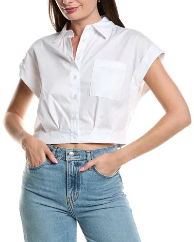 Kenneth Cole Cropped Shirt In White