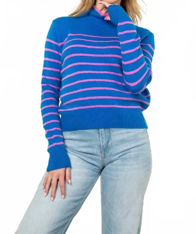 Thml Heidi Sweater In Blue/pink In Blue