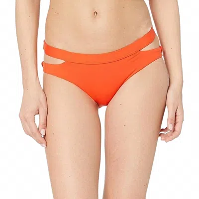 Seafolly Active Split Band Hipster Bikini Bottom In Tangelo In Orange