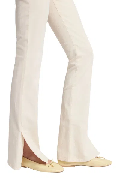 7 For All Mankind Logo-patch Bootcut Trousers In White