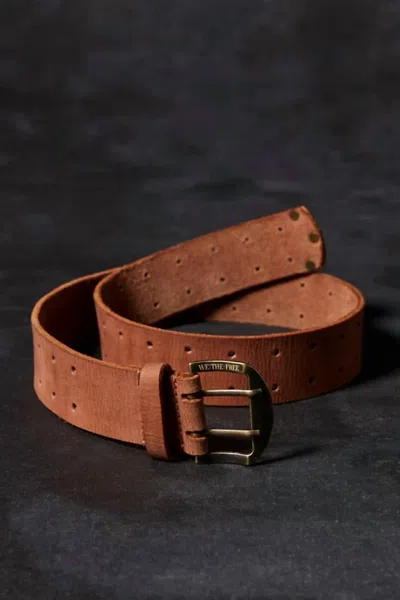 Free People We The Free Double Cross Belt In Cognac