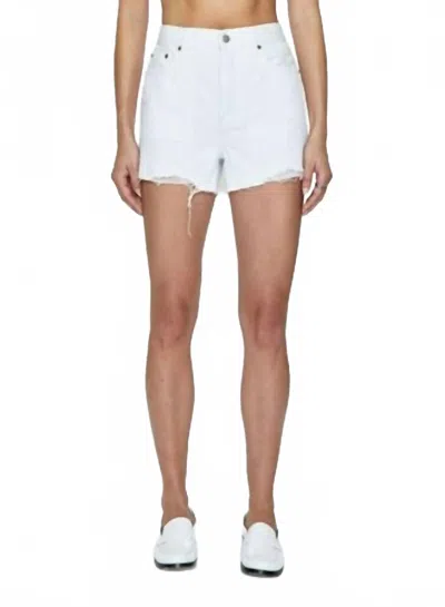 Pistola Nova Denim Shorts In White Lightning