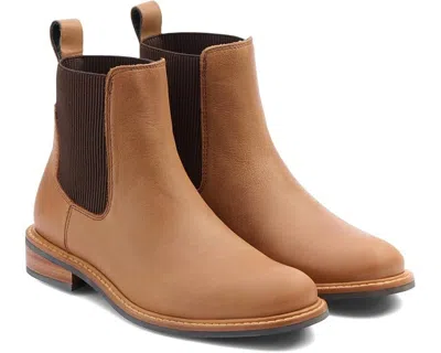 Nisolo Carmen Chelsea Boots Womens Us 8.5 Almond Leather Round Toe Ankle Khd1959