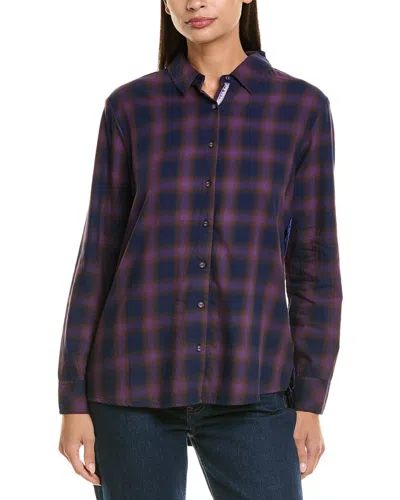 Johnny Was Contrast Shirt In Blue