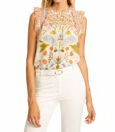 Caballero Michelene Top In Vintage Floral In Multi
