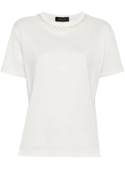 Fabiana Filippi Short Sleeve T-shirt With Delicate Embellishments
