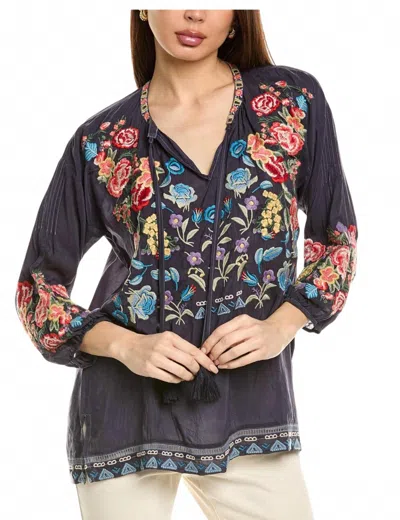 Johnny Was Zadonia Blouse In Graphite