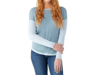 Smartwool Shadow Pine Sweater In Lead Heather In Blue