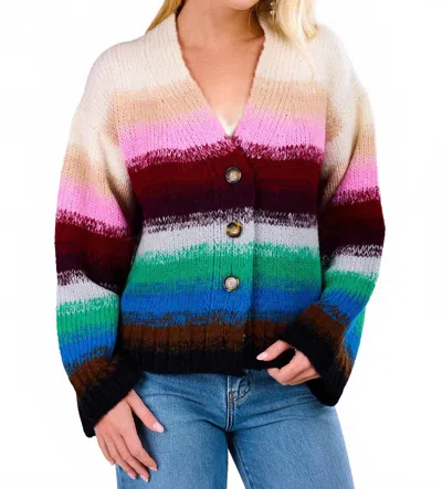 Eleven Six Aliana Cardi Sweater In Multicolor In Multi